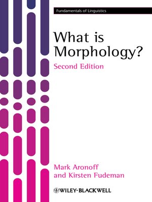 cover image of What is Morphology